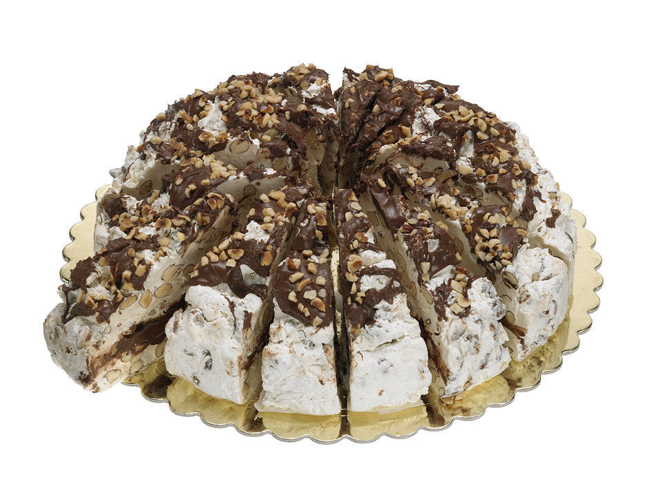 Torta di Torrone Pretagliata alla Crema di Nocciole e Cacao 4Kg