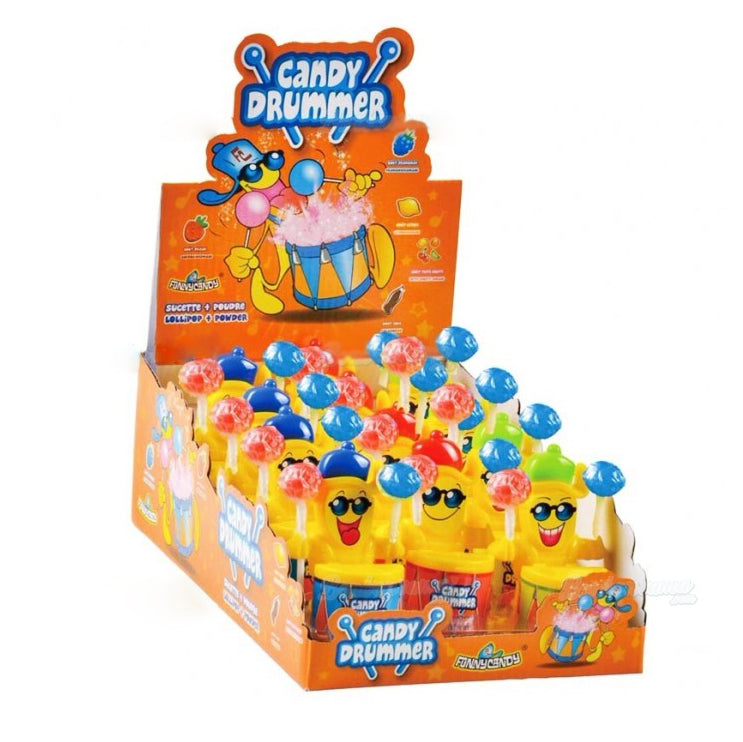 Tamburo con Chupa, Candy Drummer - Funny Candy Pz 12