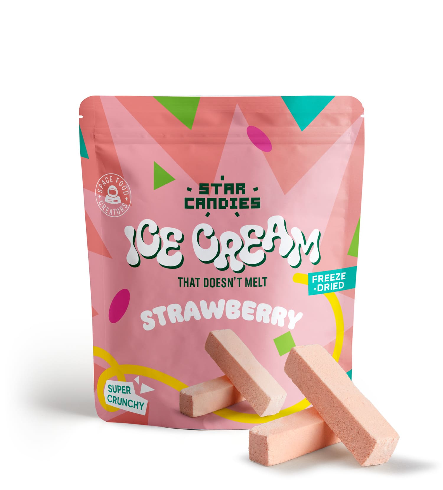 Ice Cream Fragola Freeze Dried Gelato Gr16 Pz7 - Star Candies