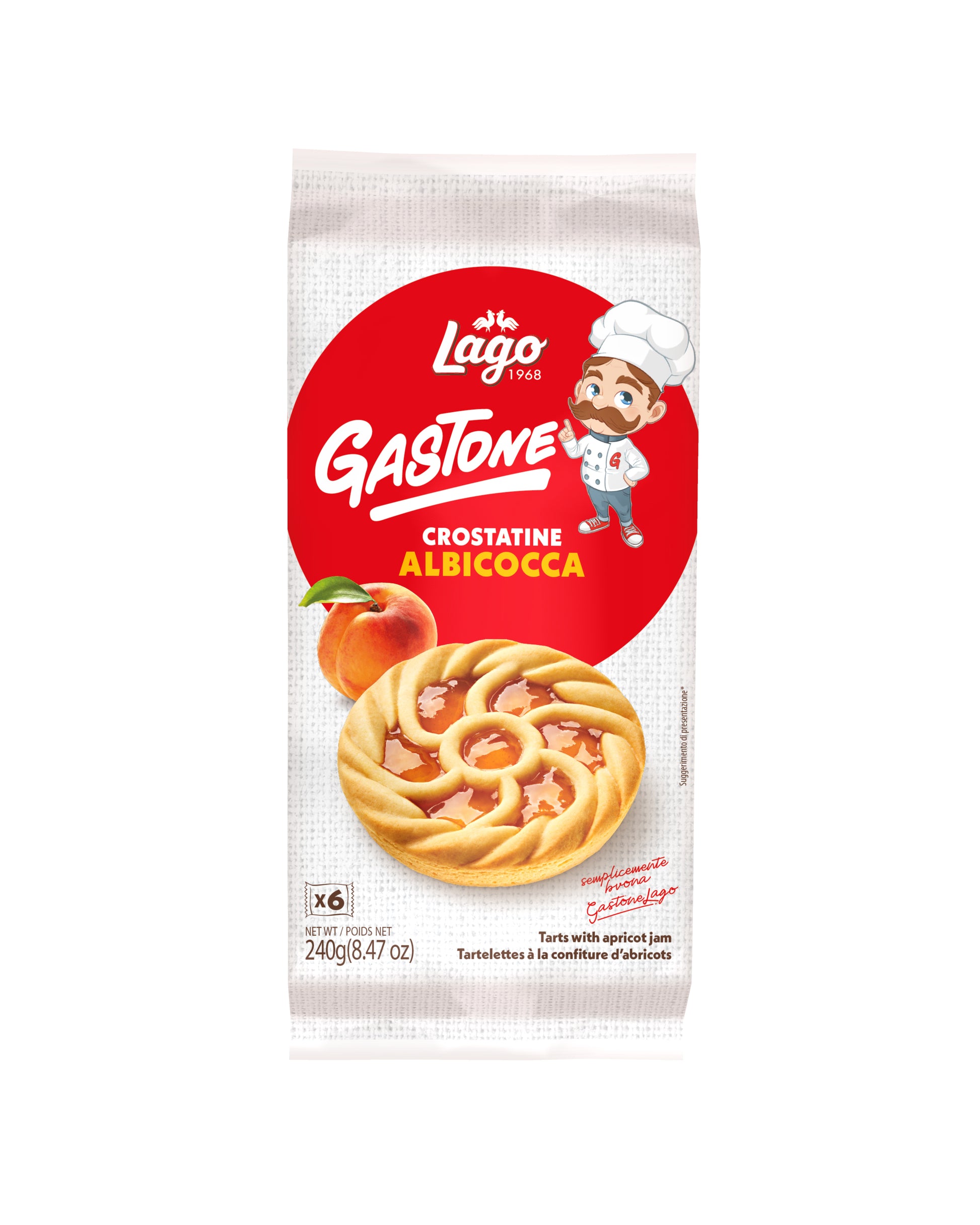 Crostatine Albicocca Lago 6pz