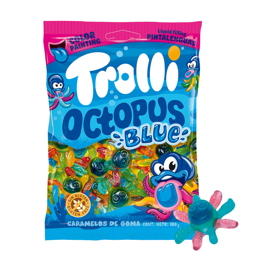 Octopus Polipo Lucido Pittura Lingua Trolli 100gr 12pz