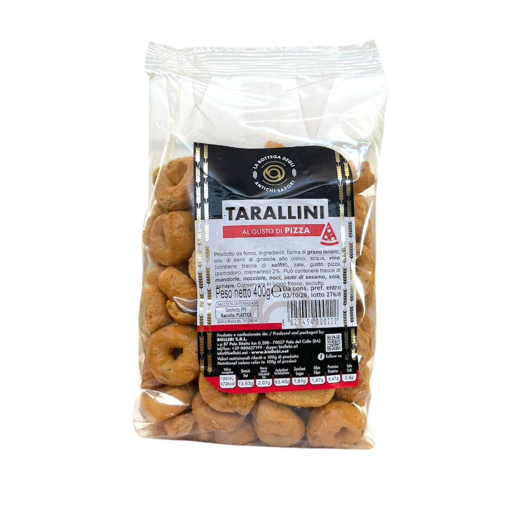 Taralli Pizza Gr 400 - La Bottega degli Antichi Sapori