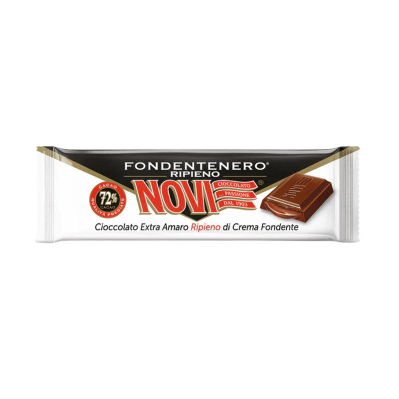 Barretta Cioccolato FondenteNero Ripieno Novi 33gr 30pz