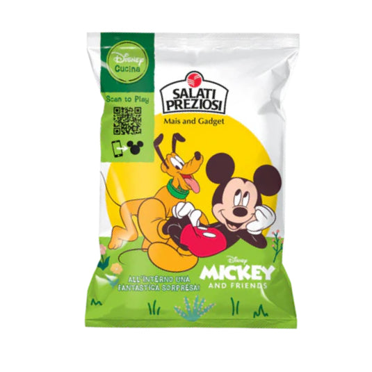 Chips Patatine con Sorpresa Mickey Mouse Salati Preziosi - 25gr 24Pz