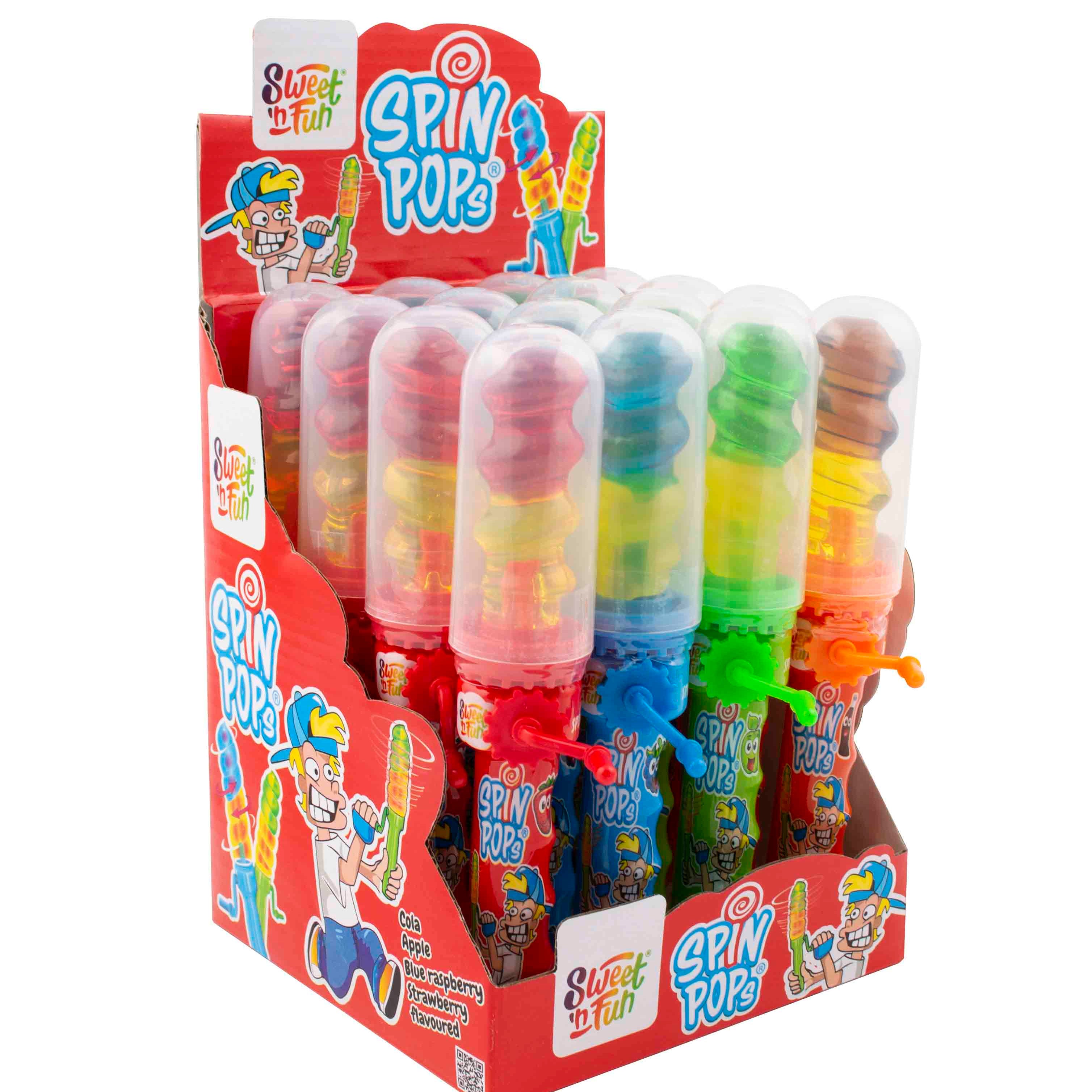 Giochi da Banco Lecca Spin Pop - Sweet 'n Fun Espositore Pz 16