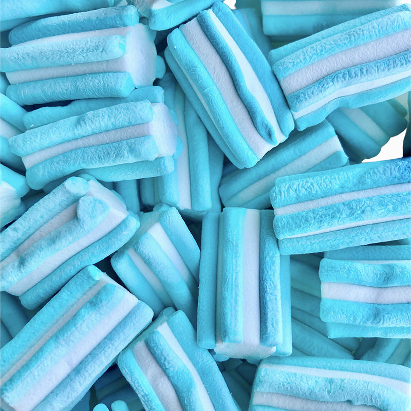 Marshmallow Cotone Striato Azzurro Fini 1Kg