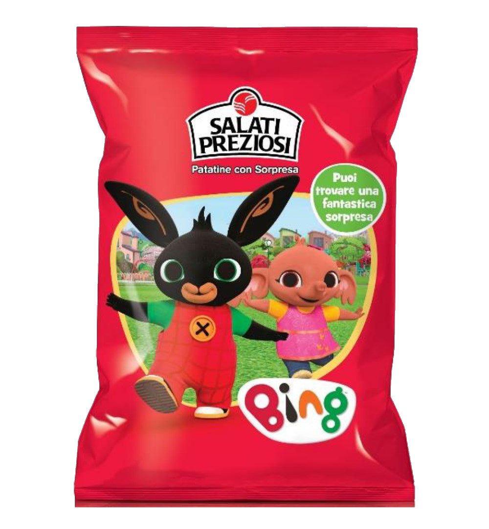 Chips Patatine con Sorpresa Bing Salati Preziosi - 25gr 24Pz