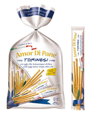 Grissini Torinesi Olio Extra Vergine D'Oliva Amor di Pane - Scatola da 8 Confezioni, 30 Monodose da 16gr