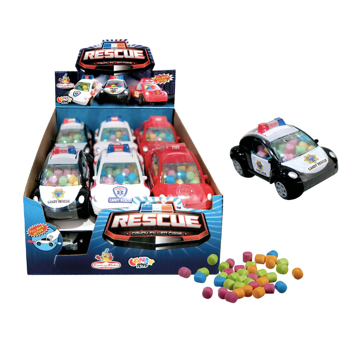 Rescue Auto Polizia Candy Toys - Casa del Dolce Pz 12