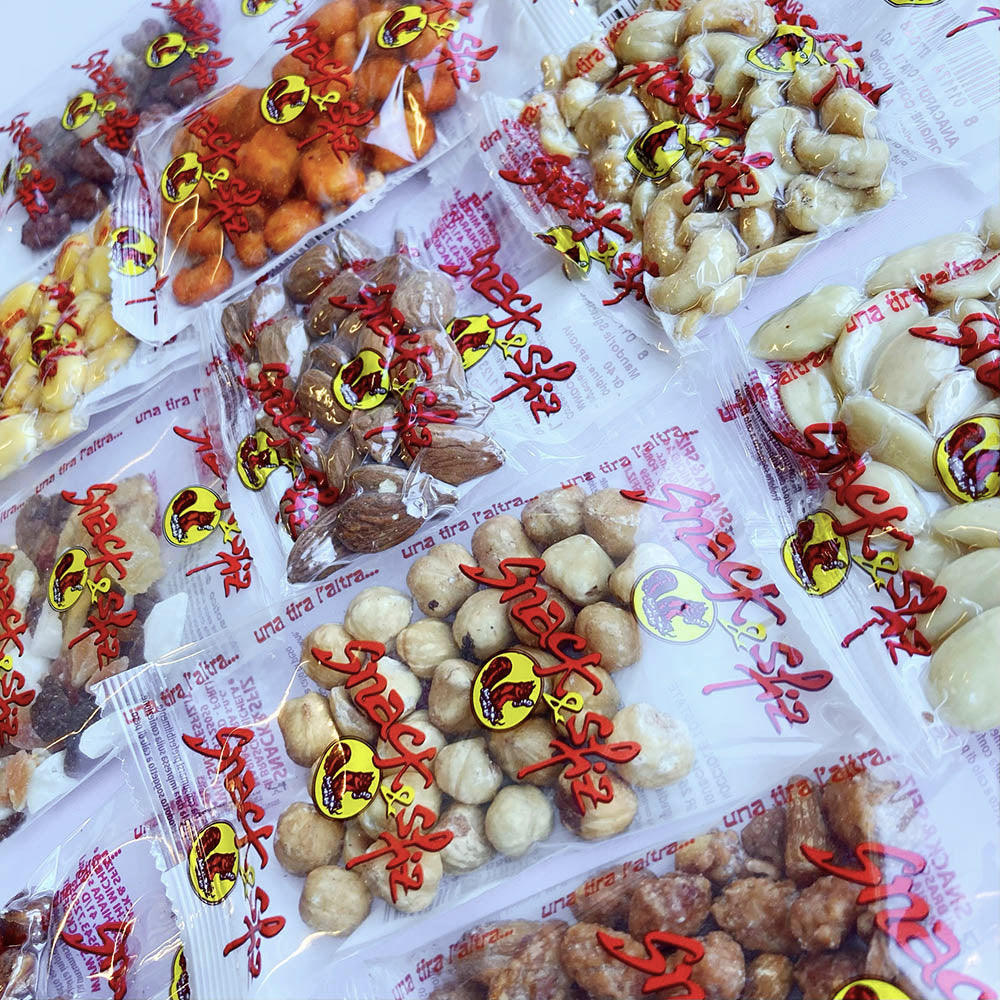 Scatolina Misto Monoporzioni Frutta Secca Snack e Sfiz 12pz - Ingrosso